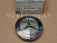Mercedes-Benz E S-Class GENUINE Mercedes Star Emblem Badge on Grille Shell NEW