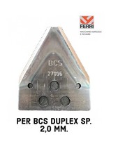 Pacco/Kit 20 Sezioni lama per BCS duplex Cod. 58027096. Ricambi Originali.