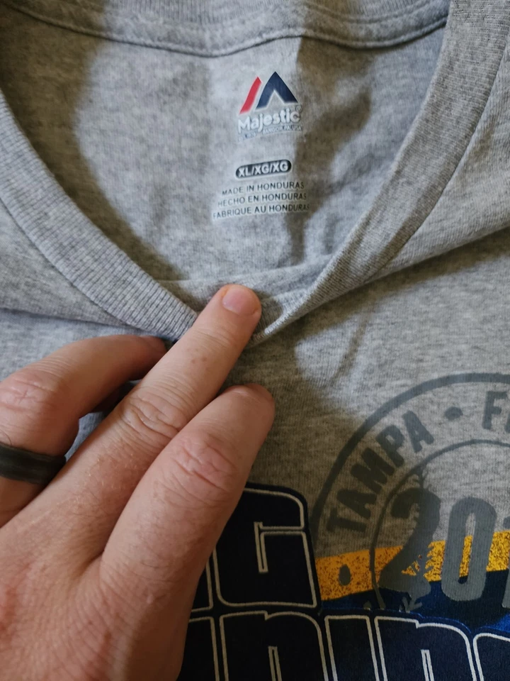 Vintage New York Yankees 2015 Tampa Spring Training T Shirt Majestic Mens XL  - Image 2 of 4