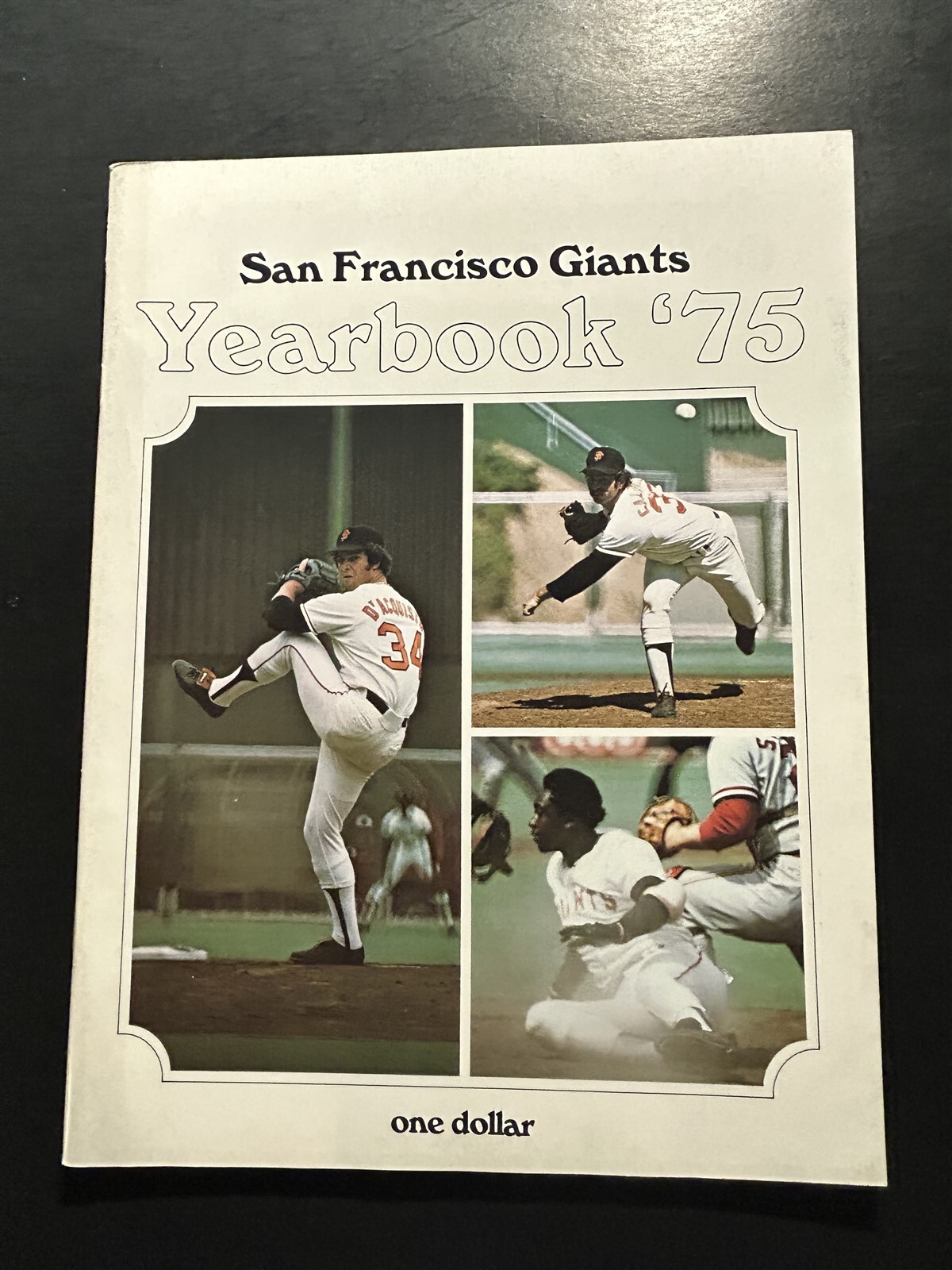 1975 SAN FRANCISCO GIANTS Official Yearbook GARY MATHEWS Bobby MURCER Speier