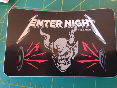 STONE BREWERY Enter Night Pilsner Metallica STICKER decal craft beer brewing