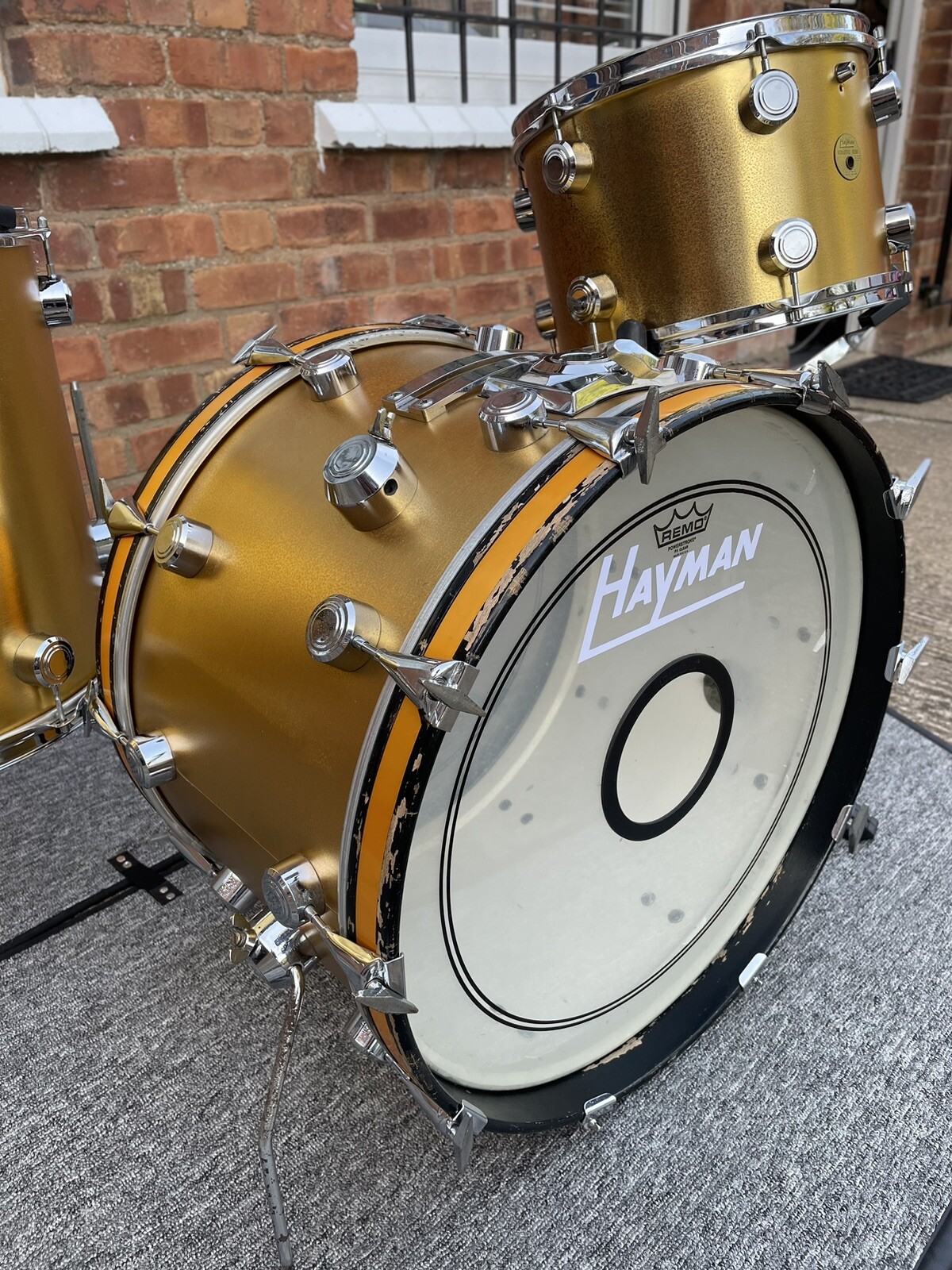 Hayman Vibrasonic Gold Ingot Drum Kit 22/13/16” eBay