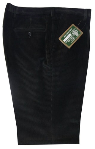 Pantalone uomo classico velluto DUCA VISCONTI DI MODRONE elasticizzato nero  | eBay