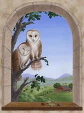 Ceramic Backsplash Tile Mural Bird Of Prey Bird Kitchen/Bathroom - Owls