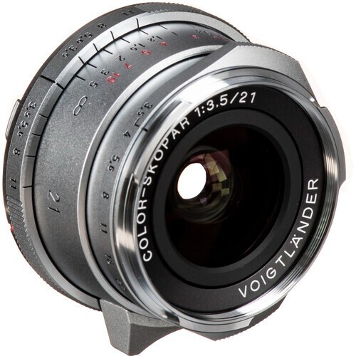 Front Lens Cap For Voigtlander Color-Skopar 21mm f/3.5 Aspherical Leica M Silver