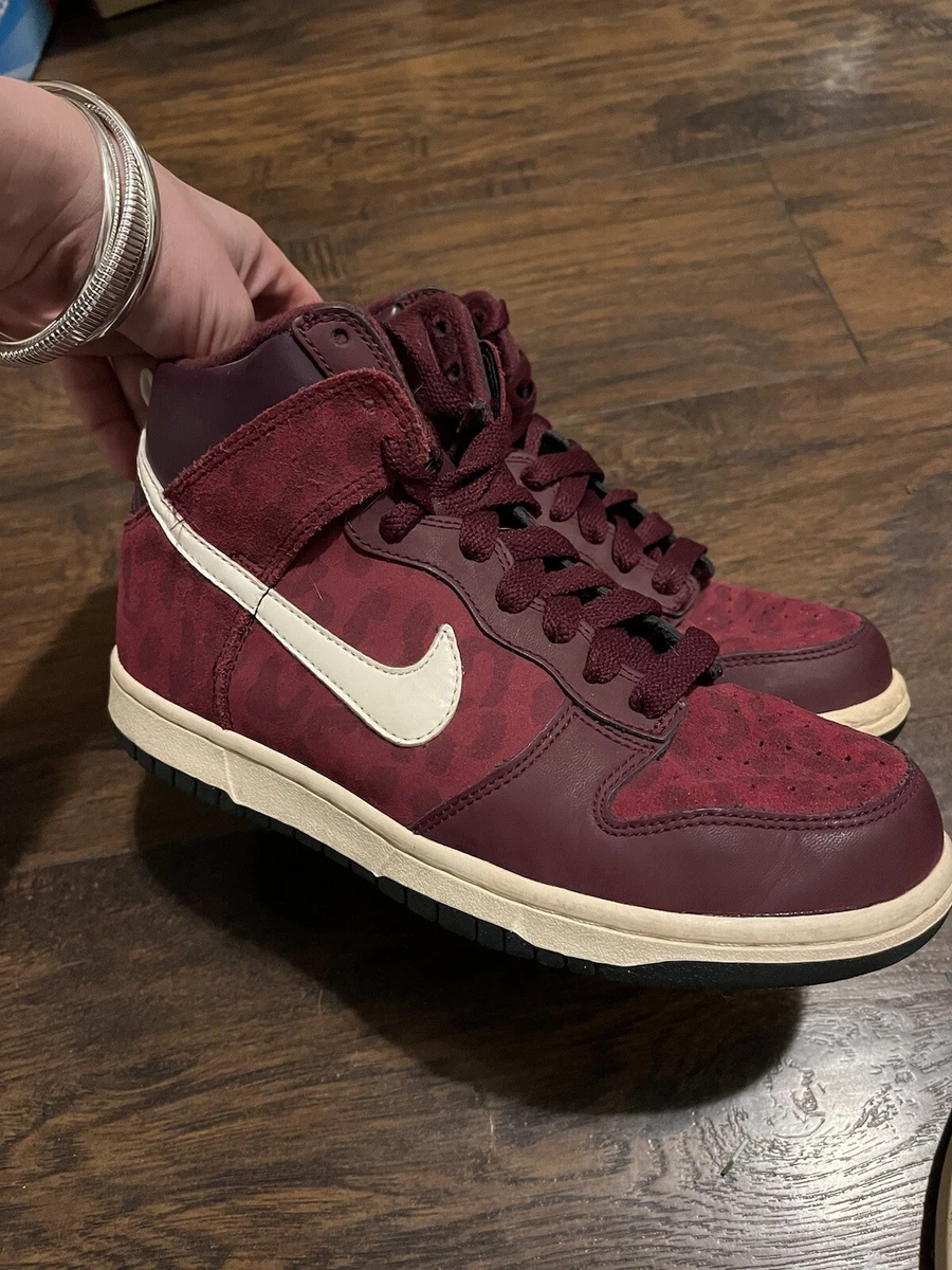 Nike Dunk 6.0 High Bordeaux Leopard W for sale | eBay