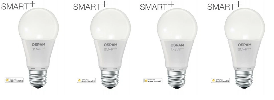 4x OSRAM SMART+ LED E27 dimmbar für Google & Apple Bluetooth EEK:F (Spektr.A-G)