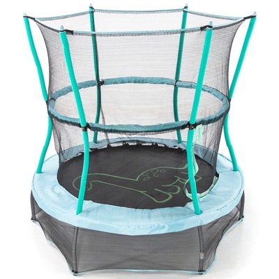55'' Kids Bounce Trampoline Jumping Mat Indoor Outdoor with Enclosure and Sound