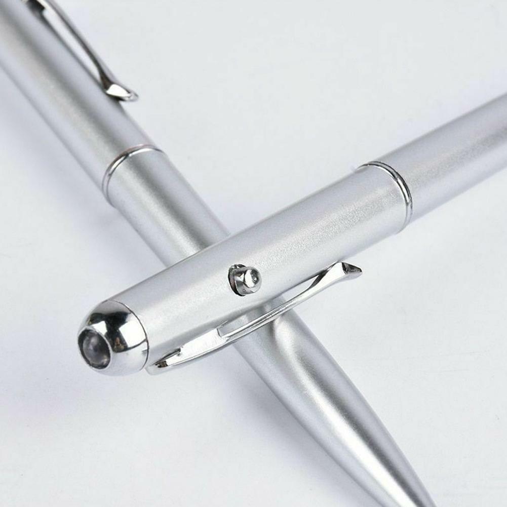 Pocket Tactical Flashlight Torch LED UV Torch Ink Pen Ballpoint L6C0 Inv B4 V3Z8