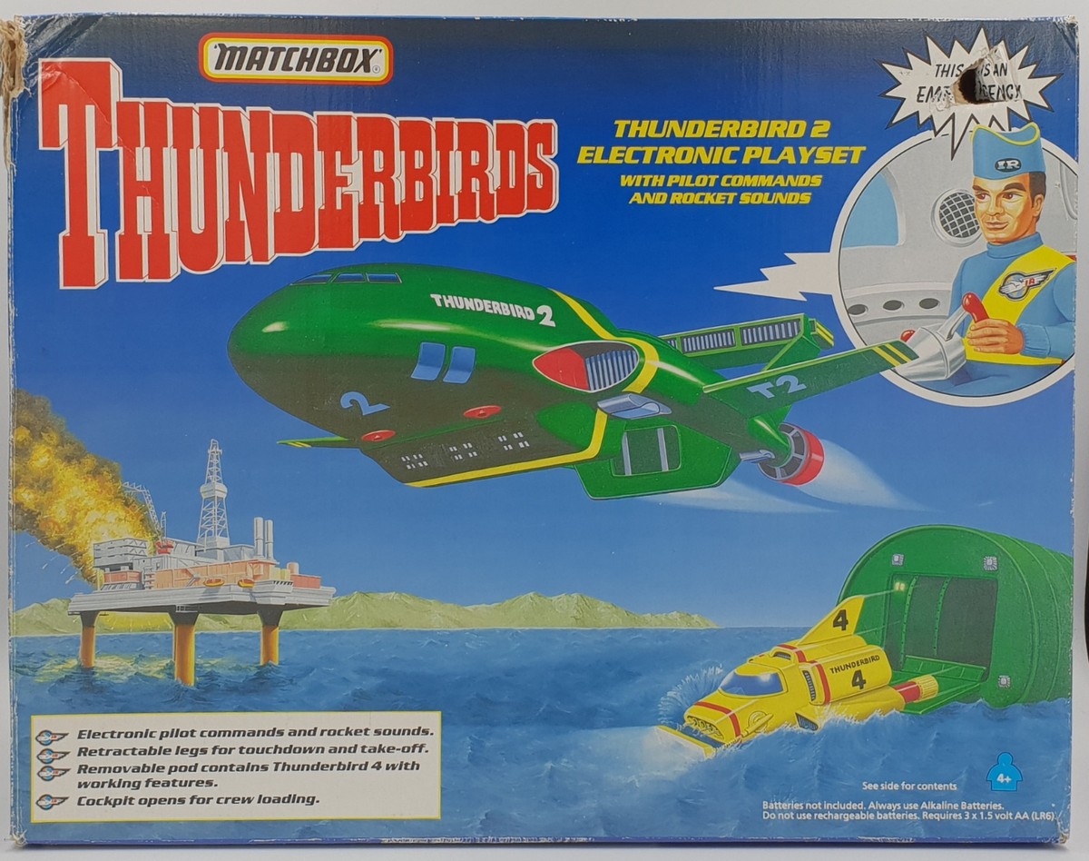 THUNDERBIRDS : THUNDERBIRD 2 WITH THUNDERBIRD 4 SET MADE BY 