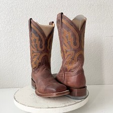 Rod Patrick Mens Cowboy Boots 8.5D Perro Loco Brown Leather Western Square Toe