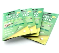 4X / ALCOLIN Sticky Putty White, Reusable, Adhesive Putty Non-Toxic/Drying - 3oz