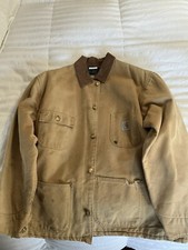 CARHARTT Barn Chore Jacket Blanket Lined 6BLC Mens Size 46 Buttoned VTG USA MADE