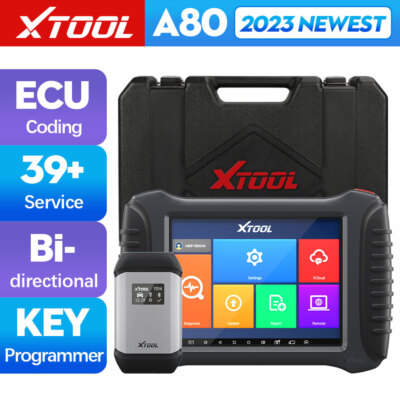 XTOOL A80 Bidirectional Scan Tool Diagnostic Scanner Car K!ey Programmer Coding