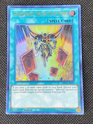 YuGiOh! - Contract with the Void GFP2-EN022 Ultra Rare 1st Edition Near Mint