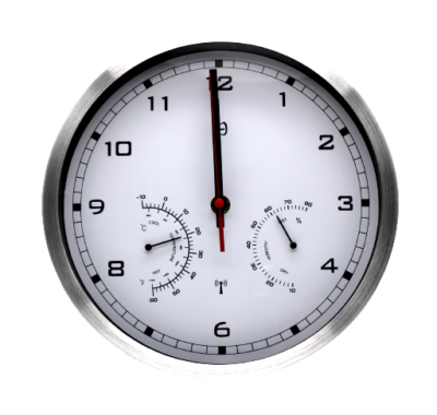 funk wanduhr mit thermometer