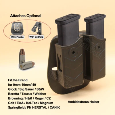 TEGE G2 G3 Magazine Holster For Taurus G2C G3C Beretta 92FS S&W MP9 Sig P250 Glock 27