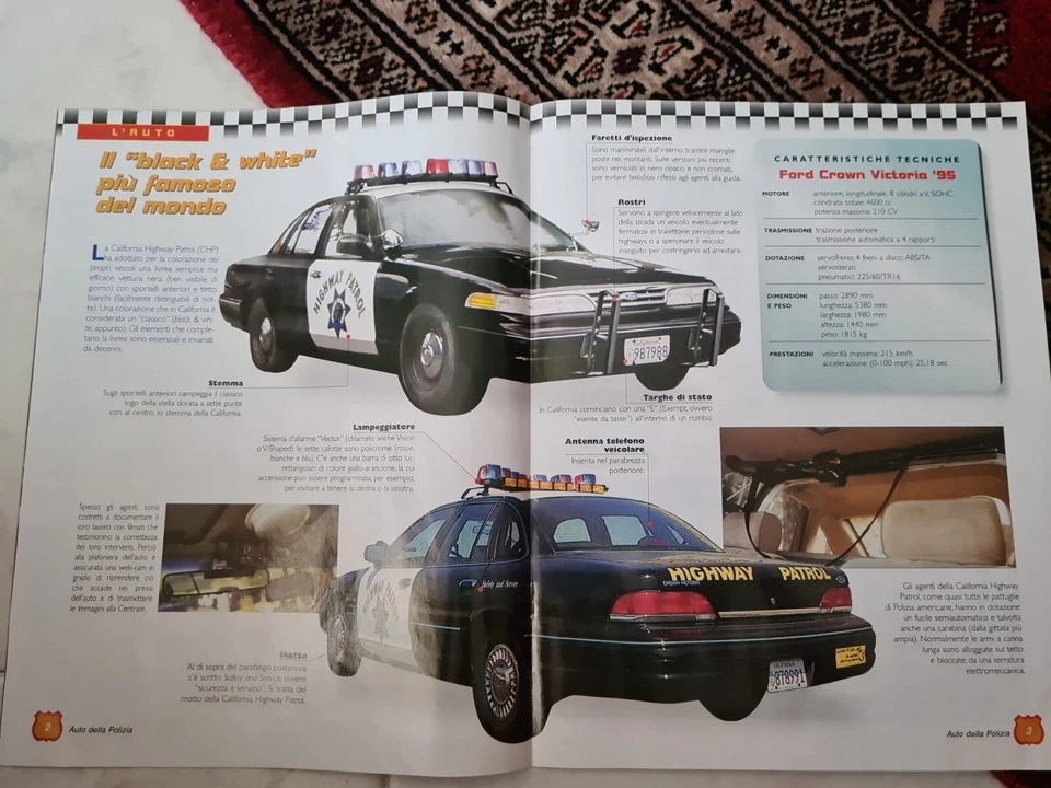 AUTO DELLA POLIZIA FABBRI IN BLISTER 1:43 a scelta CON FASCICOLO ABBINATO CVGIA - Immagine 3 di 4