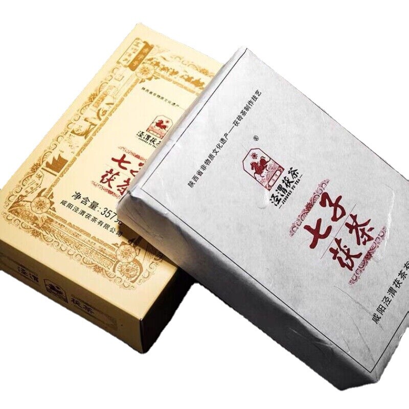 Golden Flower Tea 357g Ecology Qizi Fu Cha Tea Reduce Three Highs Jingwei Fu Cha