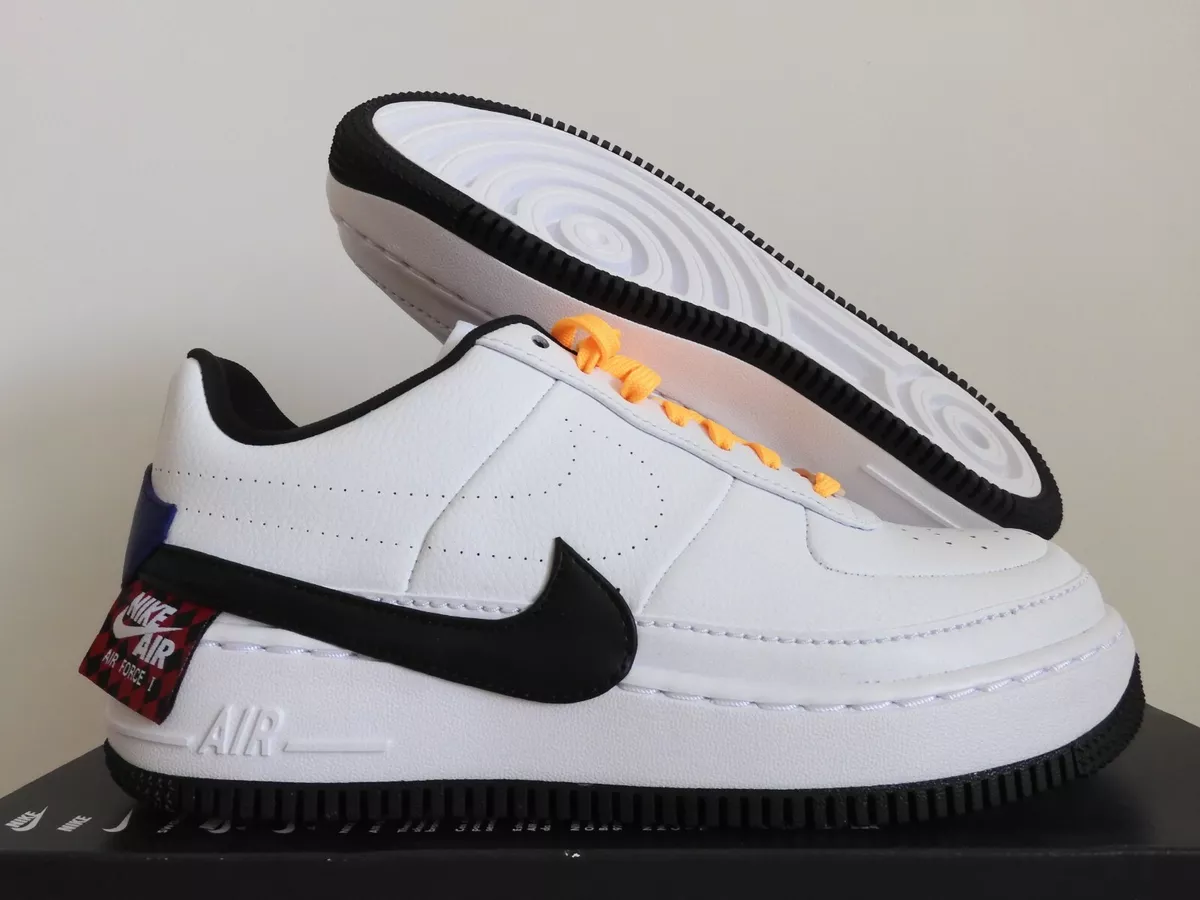 WMNS NIKE AIR FORCE 1 AF1 JESTER XX WHITE-BLACK-ORANGE SZ 10.5