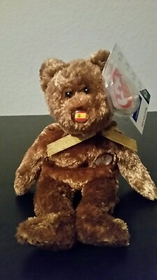 Champion the Bear - Ty Beanie Baby - FIFA World Cup 2002 Spain Bear 