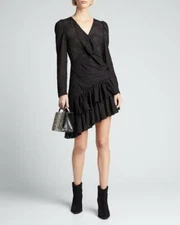 Rhode Lola Mini Dress XS 2 Women Casual Eyelet Embroidered Asymmetrical NW 23042