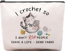 Crocheting Gifts for Crocheters Accessories Makeup Bag, Gifts for People Who lik