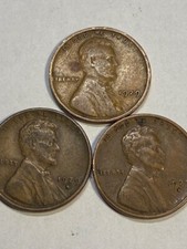 1929 P,D and S Lincoln Wheat Cents Nice Condition 003