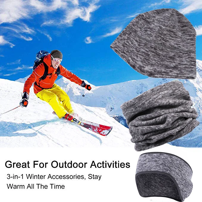 Windproof Ear Warmer Headband & Cap & Neck Warmer for Men and Women In Winter