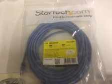 Image of StarTech Blue 10m Cat5e RJ45 male to RJ45 male patch cord cable. Unopened pack