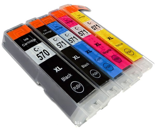 12x Canon CLI-571XL Tintenpatronen – Kompatibel Mit Pixma MG/TS Series, Cyan, Magenta, Gelb