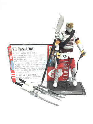 G.I. Joe Pursuit Of Cobra Storm Shadow 10cm Figur Hasbro Loose 100% Complete
