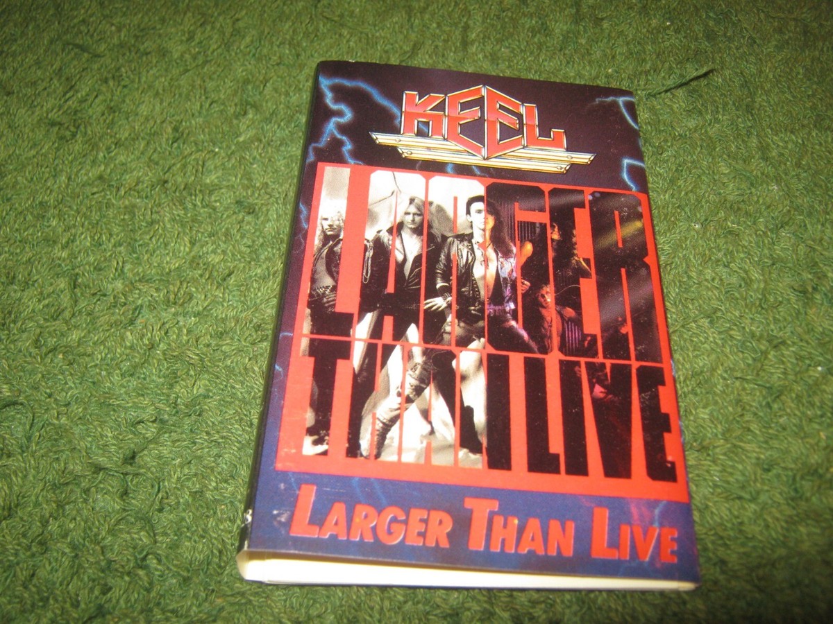 Keel - Larger Than Live (cassette) ron keel x- steeler | eBay