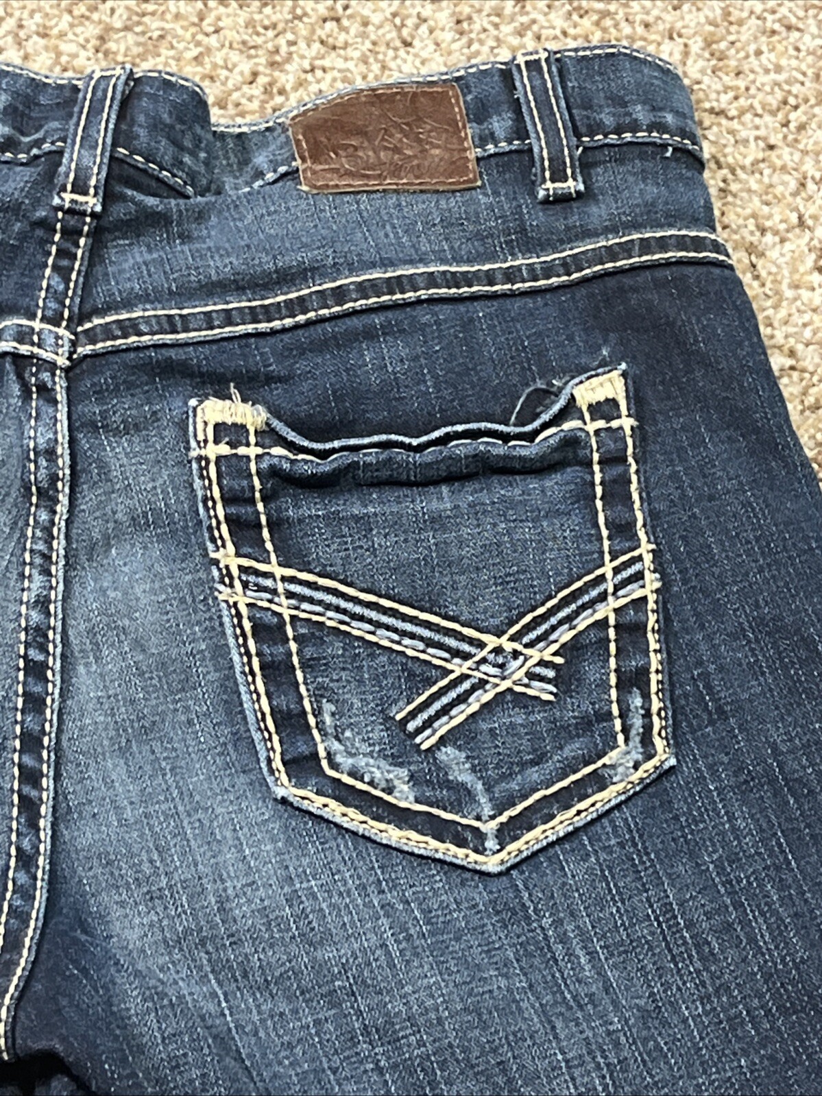 Women's Buckle BKE Drew Dark Wash Jean Shorts 28 Mid Rise Waist 31 - View 10