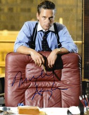 Michael Douglas Signed Autograph Wall Street 11X14 Photo BAS Beckett