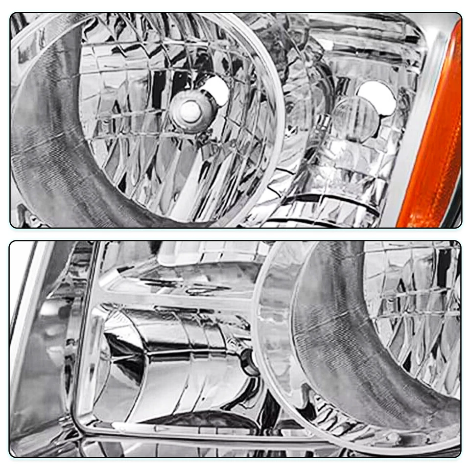 Faros esquineros ámbar cromados L+R para Honda Pilot 2009 2010 2011 4 puertas Foto 4 de 4