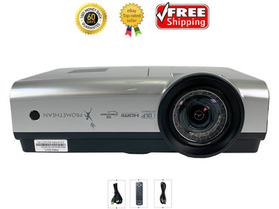 Promethean PRM-35V1 DLP Projector Short Throw 2500 ANSI 4k HDMI w/Remote