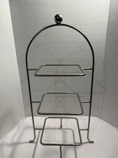Serving Stand for Bowls and Plates 3-Tier Square - 11" L x 7" W x 23" H