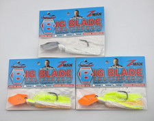 (3) Z-Man Big Blade 3/4 oz Chatterbait Fishing Lure Lot of 3