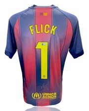 HANSI FLICK SIGNED FC BARCELONA 2025/26 HOME SHIRT (ACG CERT AG17759)