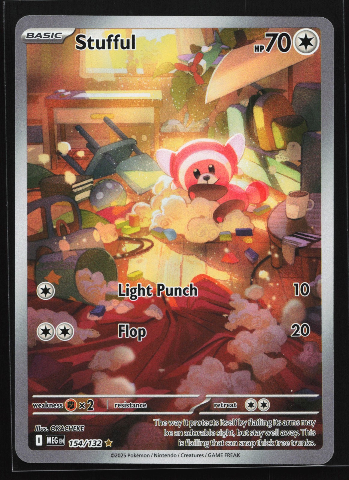 Stufful 154/132 ME01: Mega Evolution Illustration Rare Pokemon Card