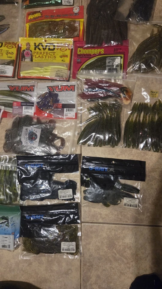 Lote de señuelos de pesca de lubina cebo de natación de plástico suave Bluegill Crappie Foto 4 de 4