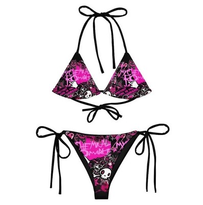 Emo Cyber Rave String Bikini Summer Swimwear