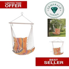 Durable Outdoor Hanging Chair with Cotton Cushion and Stylish Design, Seat 120kg
