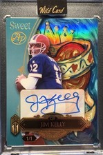 2026 Wild Card Sweet Jim Kelly True 1/1 Auto Buffalo Bills. Case Hit! SSP