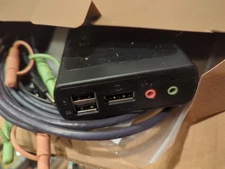 Monoprice 38295 2-Port USB HDMI/Audio Cable KVM Switch w/ Remote Port Selector