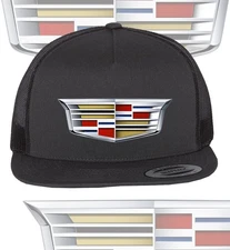 Cadillac LOGO EMBLEM Hat Black Trucker Hat Cap Adult Size One Size Fits all