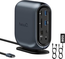 NEWQ 16-in-1 Universal Docking Station with 150W Power Adapter NIB