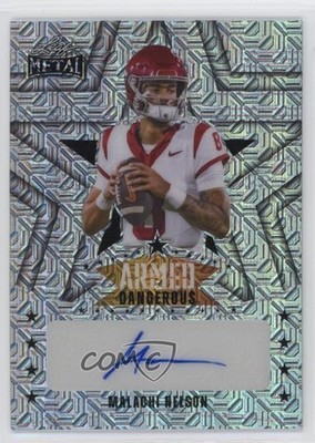 2024 Leaf Metal Armed and Dangerous Silver Mojo 6/9 Malachi Nelson Auto 15ik