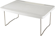 Scrivania del letto pieghevole portatile con scanalatura di supporto per la scri